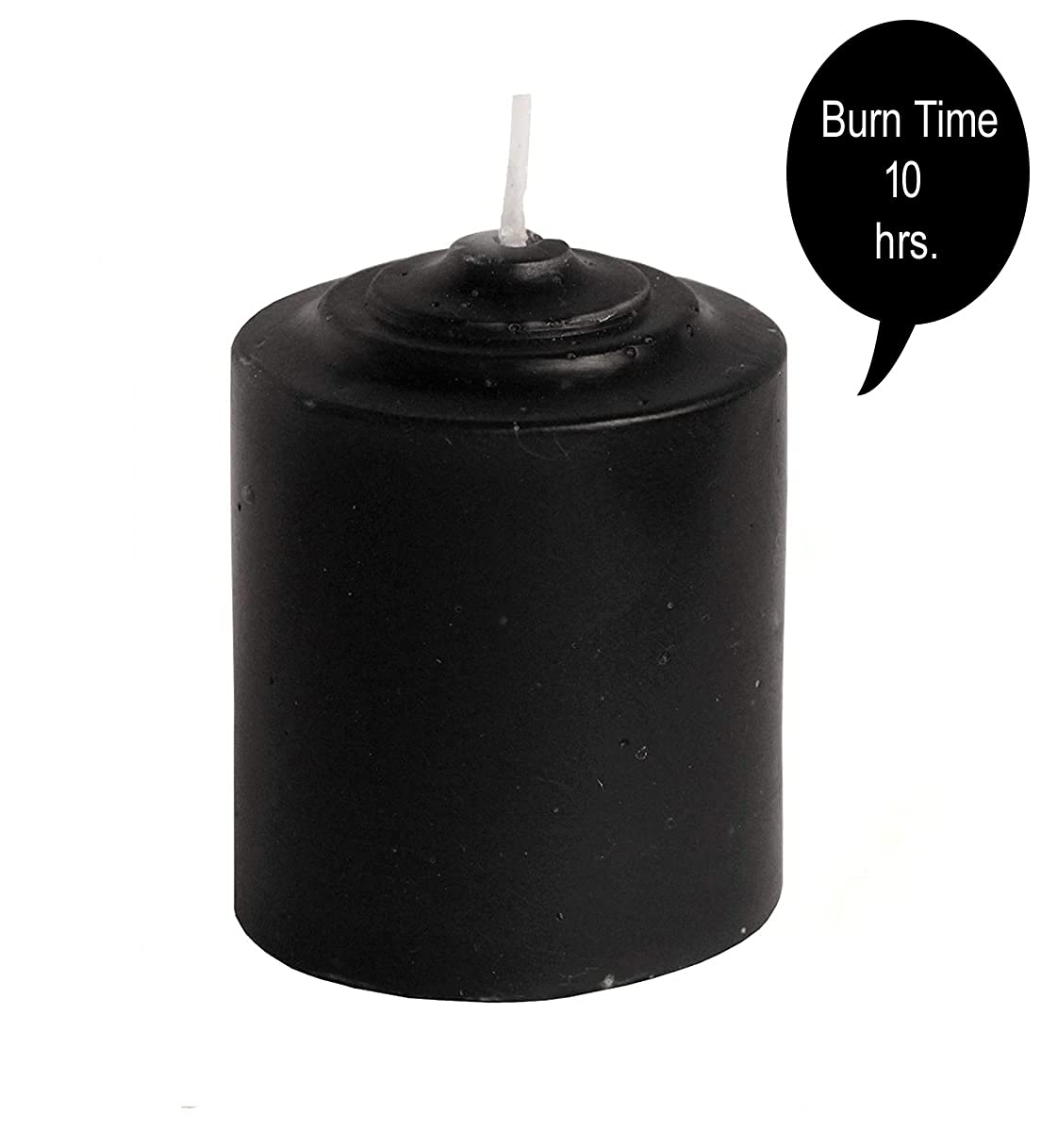 Pure Indian Candle Handpourd Cinnamon Scented Black Wax Votive Candle PIC2019VC015 (Pack of 4 Pcs.) Burn Time 10 Hrs.